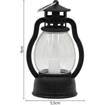 7. LED Oil Lamp Lantern 9 cm, Tealight Candle