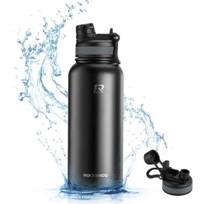3. Rockbros 35210029001 thermal bottle for bicycle drinks 550 ml - black