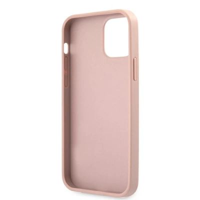 7. Guess GUHCP12LRSAVSRG iPhone 12 Pro Max 6.7" pink/pink hardcase Saffiano Vintage Script