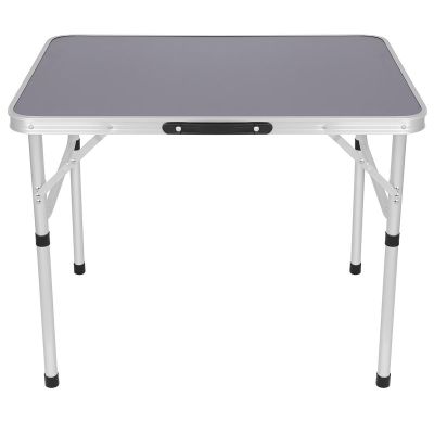 13. FOLDABLE CAMPING TABLE 75X55X25-59CM GRAY