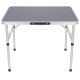 13. FOLDABLE CAMPING TABLE 75X55X25-59CM GRAY