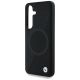 6. BMW Leather Half Textured MagSafe Case for Samsung Galaxy S25 - Black