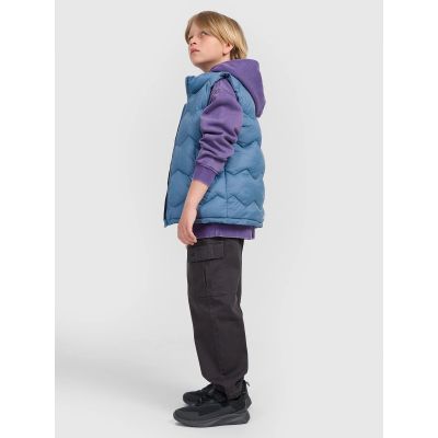6. Boy's down vest with synthetic filling 4F 4FJRAW25TVJAM325-32S