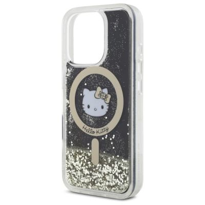 6. Hello Kitty Liquid Glitter Fever MagSafe iPhone 16 Pro Case - Gold