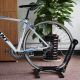 7. Rockbros T30 Folding Bike Stand for Front or Rear Wheel Compatible with 24-27.5 Inch and 700C Wheels - Black