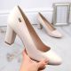 6. Sergio Leone W SK193B beige pearl heel pumps 
