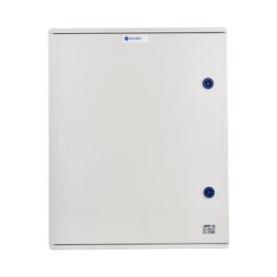 Hermetic IP66 EMITER AC connection switchboard with Dehn AC surge arrester type 1+2, 80A 3F, FR 100A, phase signal