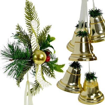 4. DECORATIVE CENTER CENTER BELLS LENGTH 71 CM CHAMPAGNE