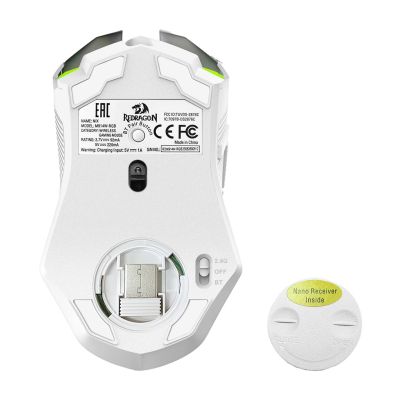 8. REDRAGON M914W-RGB NIX RF Wireless + Bluetooth + USB Type-C Mouse