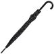 4. LONG SEMI-AUTOMATIC UMBRELLA WITH CURVED HANDLE, BLACK WITH WHITE CHECK PATTERN SEMI LINE