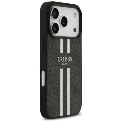 4. Guess 4G Printed Stripes MagSafe case for iPhone 17 Pro - black