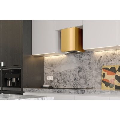 3. MAAN Ponza Mini WPB 430 Cooker Hood, Glossy Gold