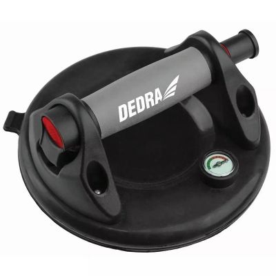 2. DEDRA DED06P30 suction cup with vacuum pump and pressure gauge (200mm, 120kg)