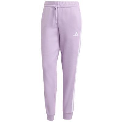 8. adidas Essentials 3-Stripes Fleece Slim Women's Pants Pink JY3097