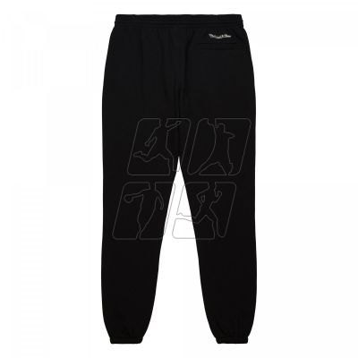 2. Mitchell &amp; Ness Branded Fashion Graphic Sweatpants M PSWP5533-MNNYYPPPBLCK