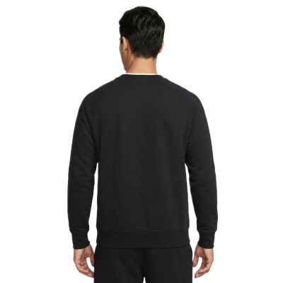 3. Nike Air Men's Fleece Crew-Neck Black Sweatshirt - HM0177-010