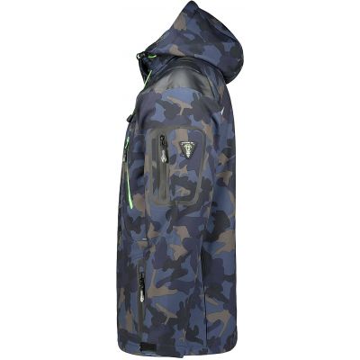 4. Men’s Navy Softshell Jacket Geographical Norway Techno (WU4549H-GN-NAVY-GREEN)