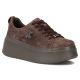 Women's brown leather platform shoes Filippo 6246