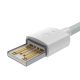 3. Baseus 2x USB - Lightning cable fast charging 1.5 m white (TZCALZJ-02)