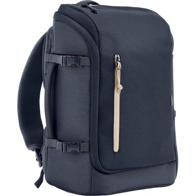 5. HP Travel 25L Laptop Backpack for 15.6" Notebook, Dark Blue 6B8U5AA