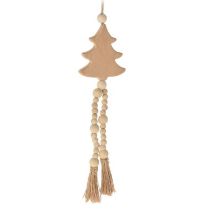 5. DECORATIVE PENDANT BOHO ECO NATURE WOODEN CHRISTMAS TREE