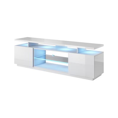 EVA TV cabinet 180x40x52 white/white gloss