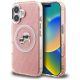 Karl Lagerfeld IML Glitter Karl & Choupette Heads Logo MagSafe iPhone 16 Case - Pink