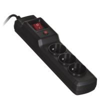 Activejet COMBO surge protector strip 3gb/5m/cz (10A; 2300W) 5m; black