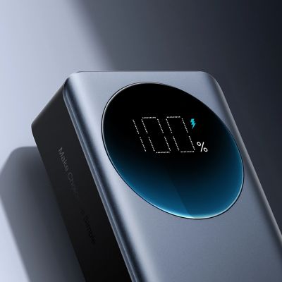 12. Joyroom JR-PBF05 Pro 30000mAh 65W Powerbank with Digital Display 2x USB-C 1x USB-A - Black