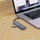 5. HUB Tech-Protect V0 5in1 USB-A - USB-A 3.0 / 3x USB-A 2.0 / USB-C - gray