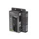 7. GEMBIRD POWERBANK 20000mAh, 20W FAST CHARGING, LCD DISPLAY, INTEGRATED CABLES, BLACK