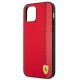 6. Ferrari FESAXHCP12LRE iPhone 12 Pro Max 6.7" red/red hardcase On Track Carbon Stripe