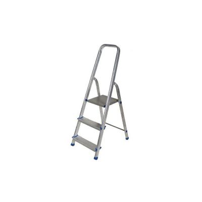 AWTOOLS free-standing aluminum ladder 3 steps 150kg