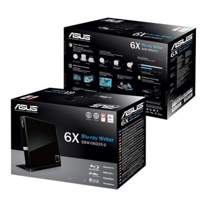 3. ASUS SBW-06D2X-U SBW-06D2X-U/BLK/G/AS Burner (SATA, USB 3.0; external)