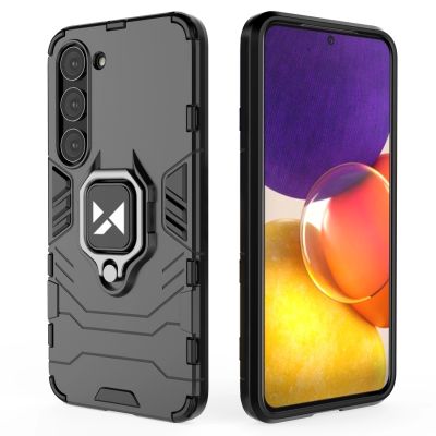 9. Wozinsky Ring Armor case for Samsung Galaxy S23 armored cover magnetic holder ring black