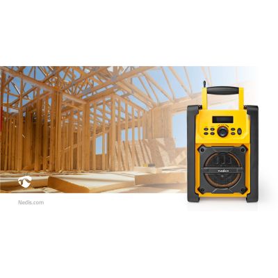 7. Nedis RDFM3100YW radio Workplace Digital Black, Yellow