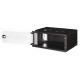 16. 19" 4U wall-mounted network cabinet, SOHO PRO 240 x 540 x 400 mm, glass door, black, unassembled, 60 kg