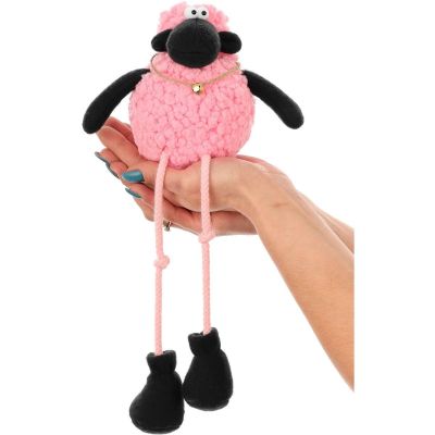 13. SITTING PINK LAMB 10+25CM SPRING DECORATION