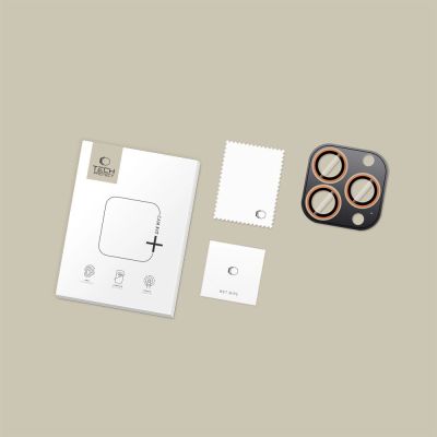 7. Tech-Protect Camring Fit+ Camera Cover for iPhone 14 Pro / Max / 15 Pro / Max / 16 Pro / Max / 17 Pro / Max - Orange