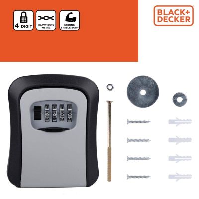 5. KEY SAFE BOX WITH 4-DIGITAL COMBINATION BLACK + DECKER