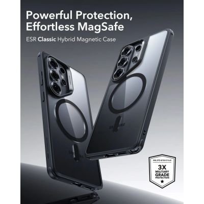 6. ESR Classic Hybrid MagSafe Case for Samsung Galaxy S26 Ultra - Clear Black