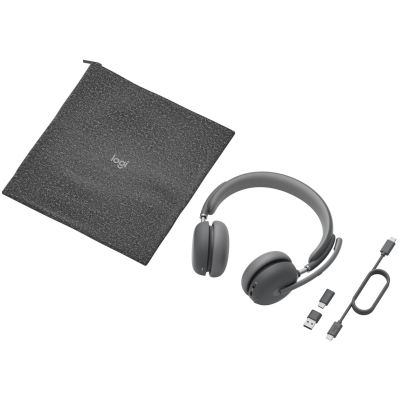 6. Logitech Zone Wireless 2 Headset Wired & Wireless Headband Office/Call Center USB Type-C Bluetooth Graphite