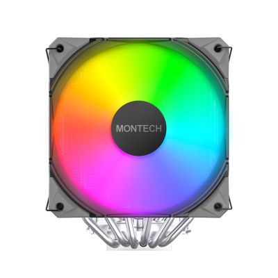 2. Montech NX600 ARGB Processor Air Cooler 12 cm Black 1 pc.