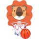 BASKETBALL BACKBOARD 40x30CM WITH LION BALL