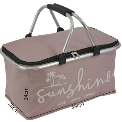 13. FOLDABLE THERMAL TRAVEL BASKET 35L REDCLIFFS PINK