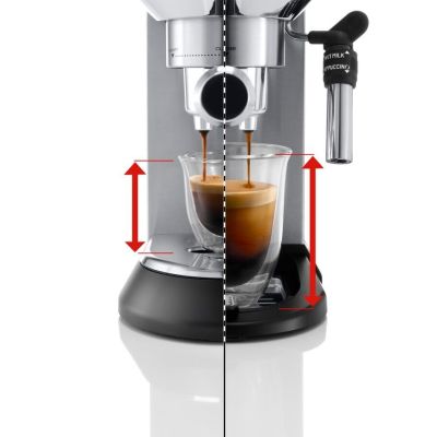 20. DeLonghi Dedica Style EC 685.M portafilter coffee machine (1350W; silver color)
