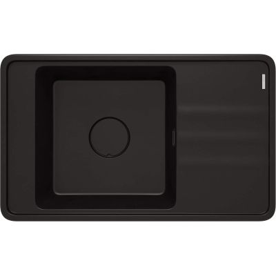 Single-bowl granite sink with drainer