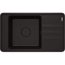 Single-bowl granite sink with drainer