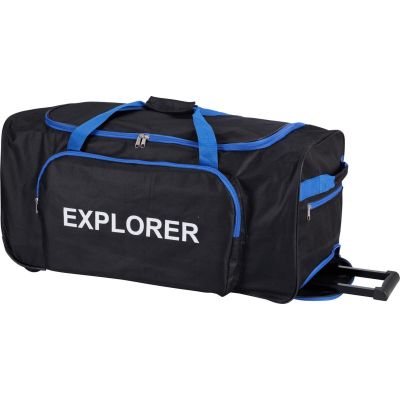 4. PROWORLD TRAVEL SPORTS BAG WITH WHEELS BLACK/BLUE