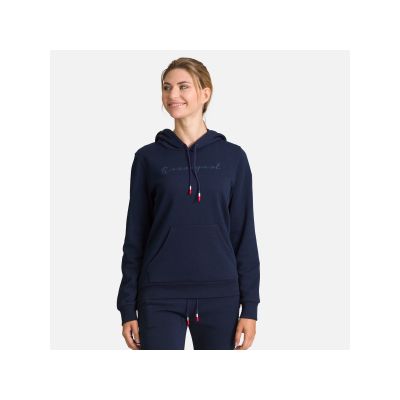 3. ROSSIGNOL W Logo Sweat Hood Fl navy blue